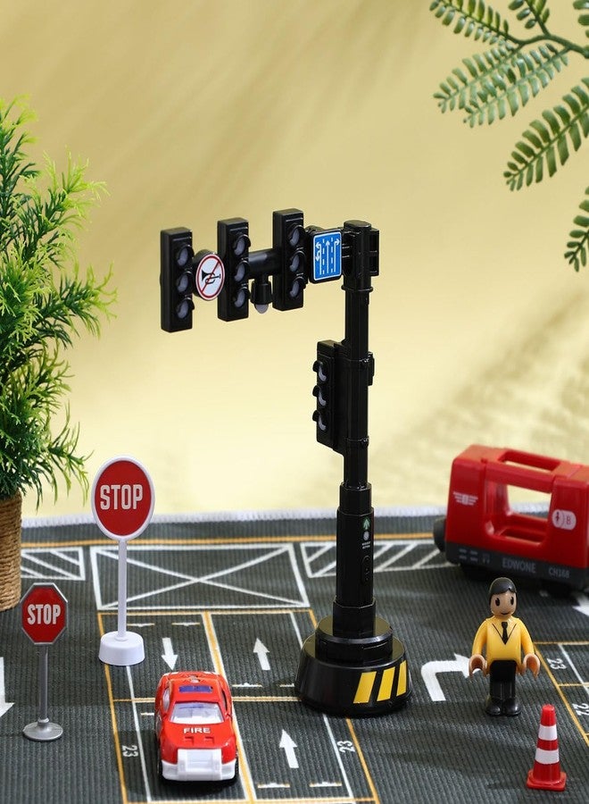 Toddmomy Interactive Traffic Light Model, Traffic Light Toy for Kids for Sand Table Dollhouse Landscape Decoration - Image 3